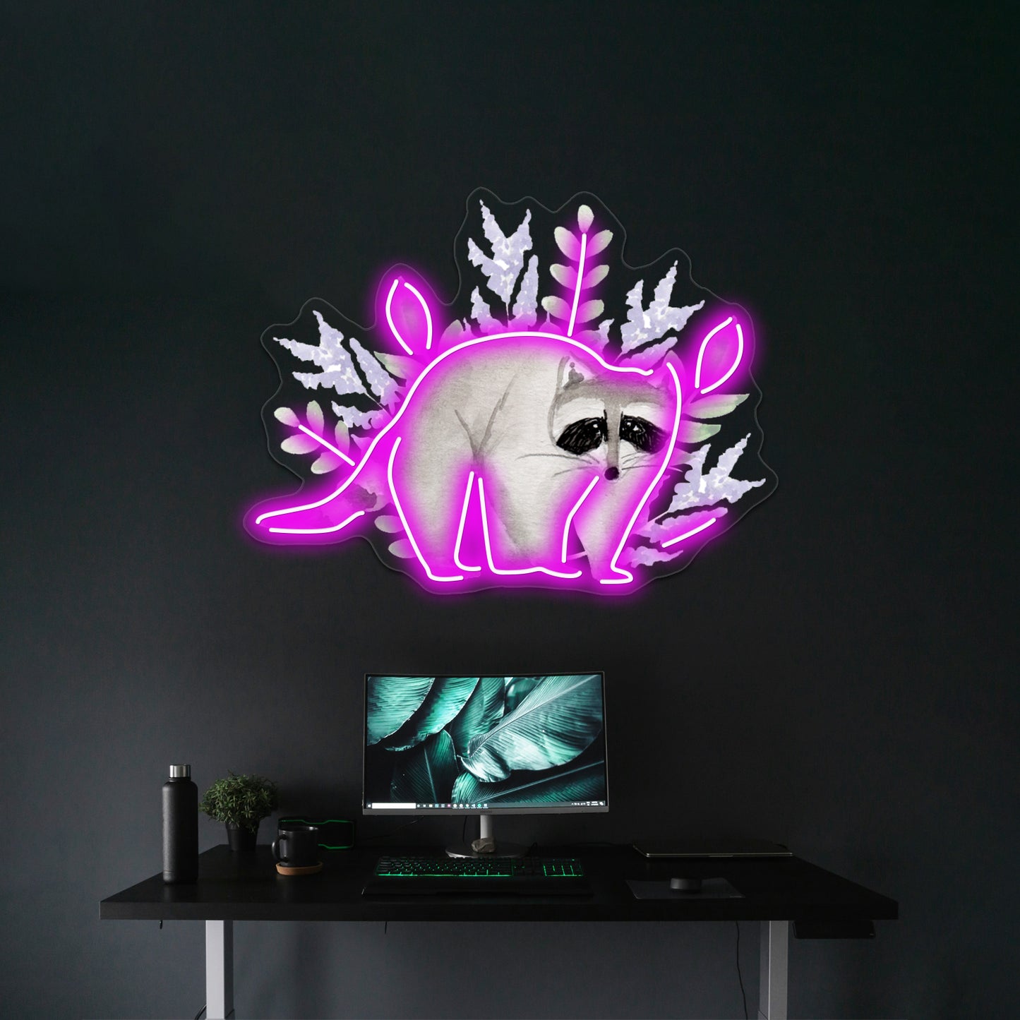 Sweet Raccoon Wall Artwork Neon Signs