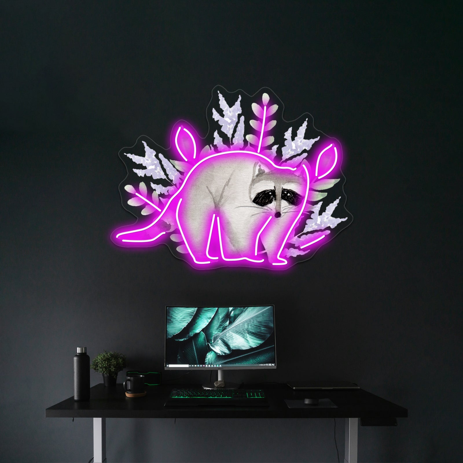 Sweet Raccoon Wall Artwork Neon Signs | Shineneon