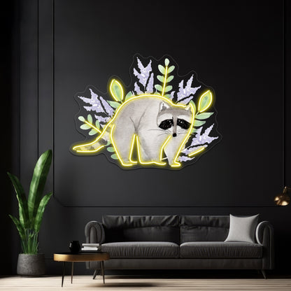 Sweet Raccoon Wall Artwork Neon Signs