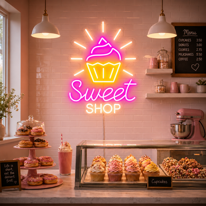 Sweet Shop LED Neon Sign Wall Neon Sign - 02 High-Converting Product Image