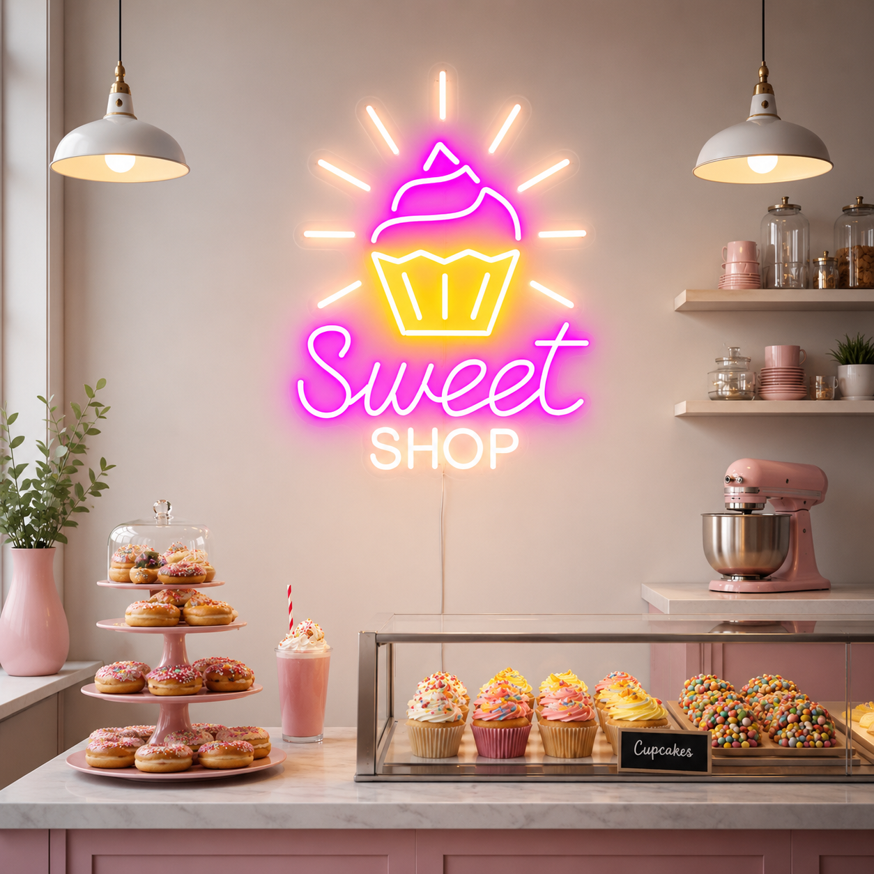 Sweet Shop LED Neon Sign Wall Neon Sign - 04 Size Image