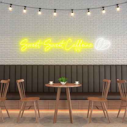 Sweet Sweet Caffeine Celebrate Your Love For Coffee With Neon | Shineneon