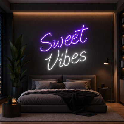 Sweet Vibes LED Neon Sign Garage Man Cave Neon Sign size image