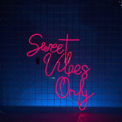 Sweet Vibes Only Led Neon Sign Wedding Party Wall Decor | Shineneon