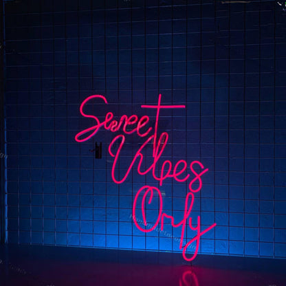 Sweet Vibes Only Led Neon Sign Wedding Party Wall Decor | Shineneon