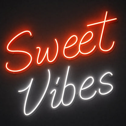 Sweet Vibes Wall Decor LED Neon Sign Garage Man Cave Neon Sign main product image