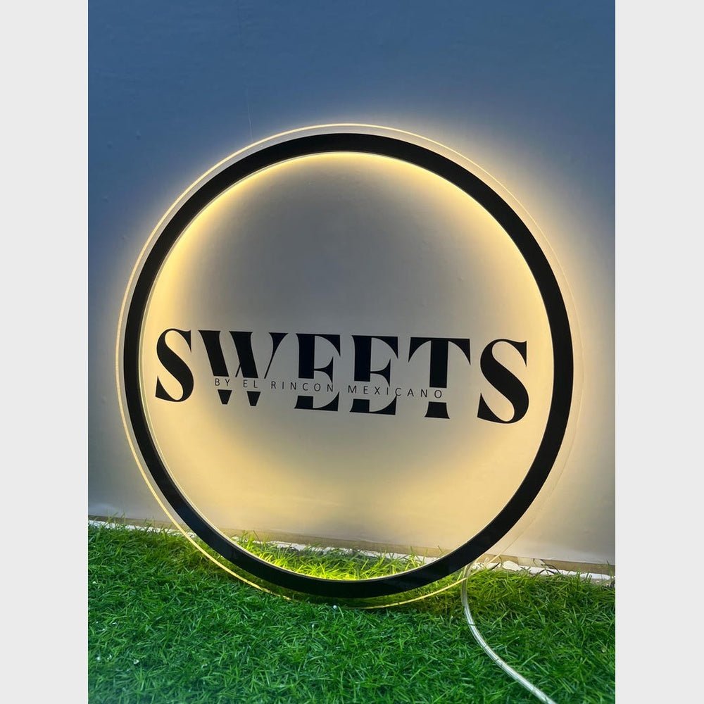 Sweets Acrylic Business Logo Sign - Shineneon