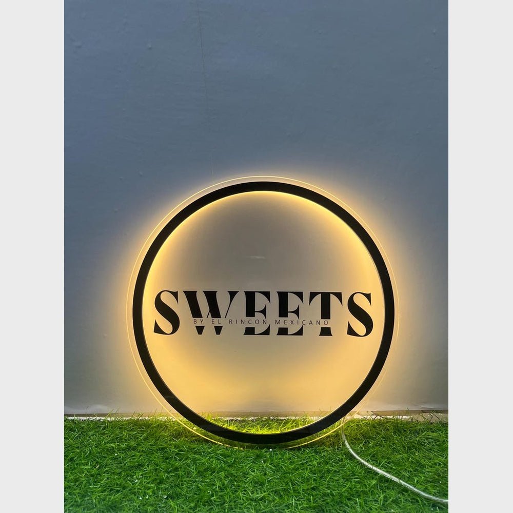 Sweets Acrylic Business Logo Sign - Shineneon