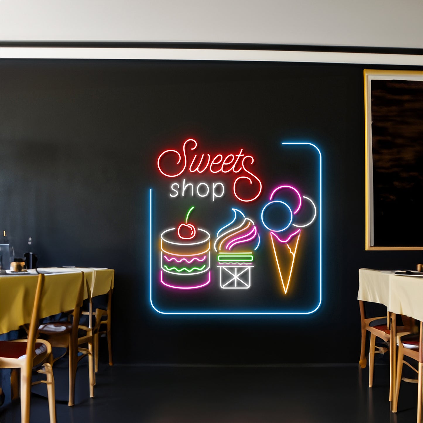 Sweets Shop Led Sign Cupcake Led Lights