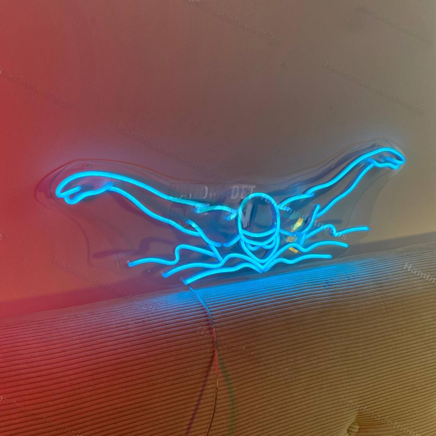 Swimmer Led Neon Sign Sport House Wall Decor | Shineneon