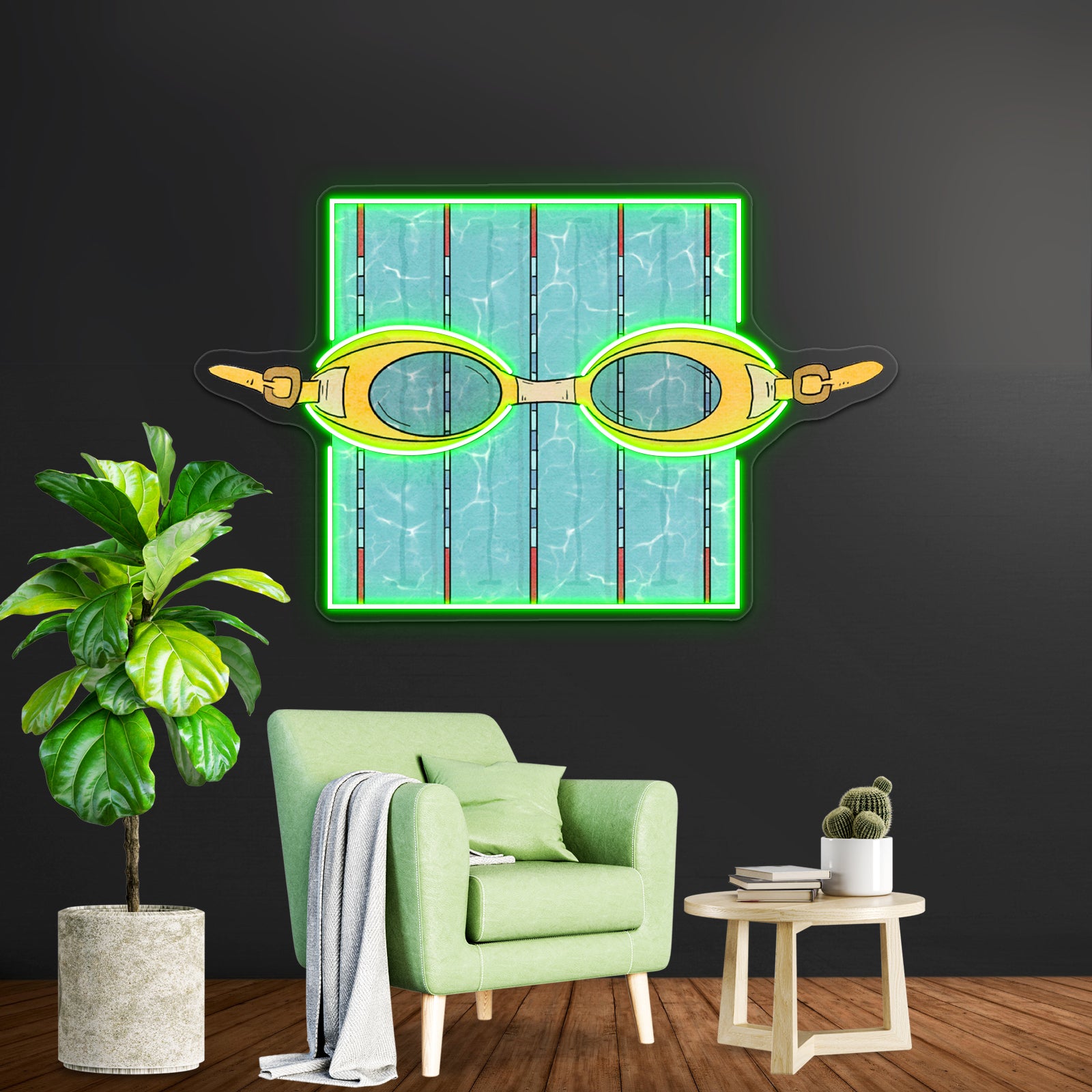 Swimming Neon Sign Artwork For Animal Neon Signs | Shineneon