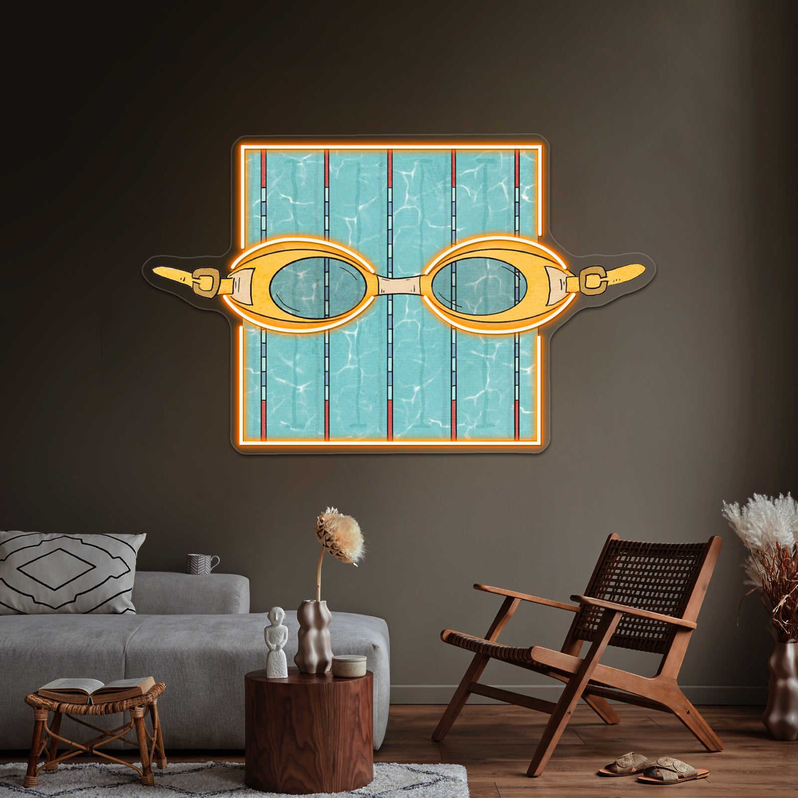 Swimming Neon Sign Artwork For Animal Neon Signs | Shineneon