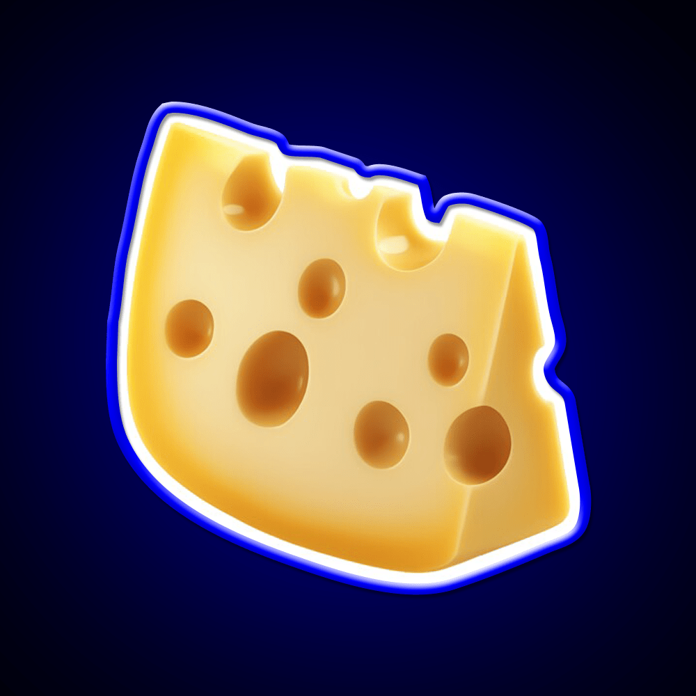 Swiss Cheese Slice Isolated Minimal Food Art Snack Food Led Neon Sign Rgb Color - Shineneon