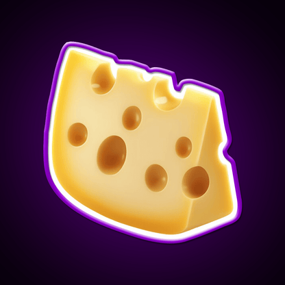 Swiss Cheese Slice Isolated Minimal Food Art Snack Food Led Neon Sign Rgb Color - Shineneon