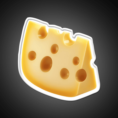 Swiss Cheese Slice Isolated Minimal Food Art Snack Food Led Neon Sign Rgb Color - Shineneon