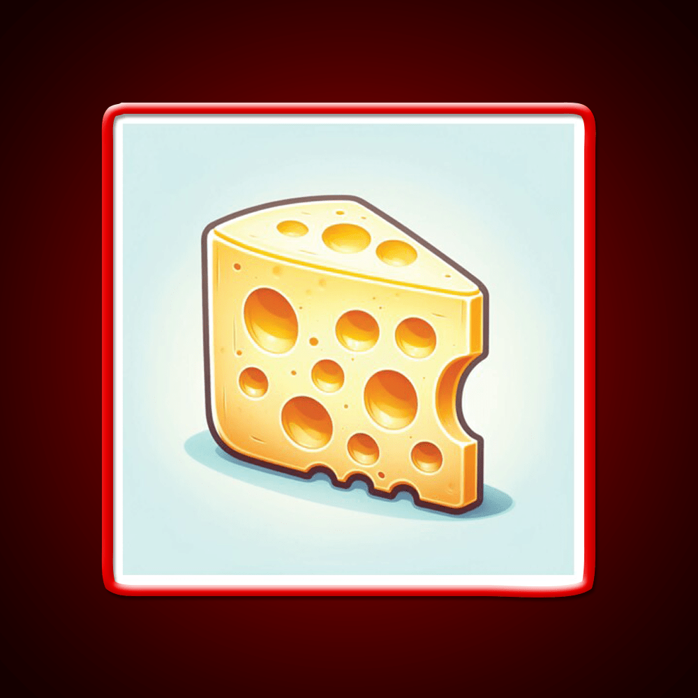 Swiss Cheese Snack Food Led Neon Sign Rgb Color - Shineneon