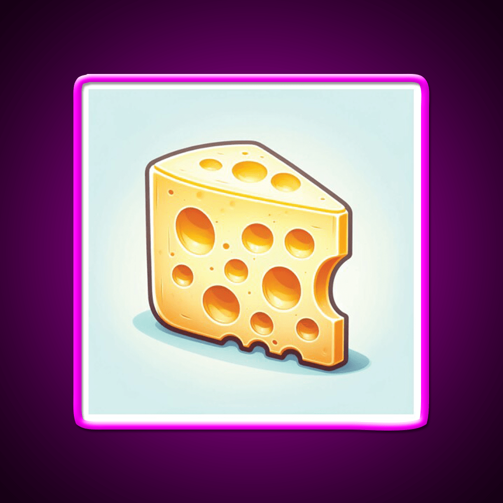 Swiss Cheese Snack Food Led Neon Sign Rgb Color - Shineneon