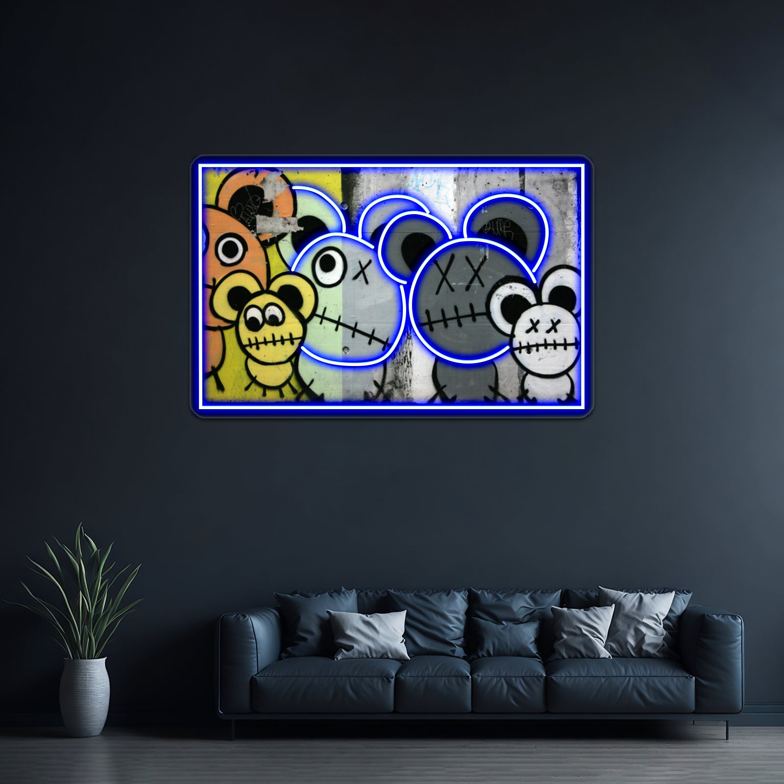 Swiss Graffiti Wall Artwork Neon Signs | Shineneon