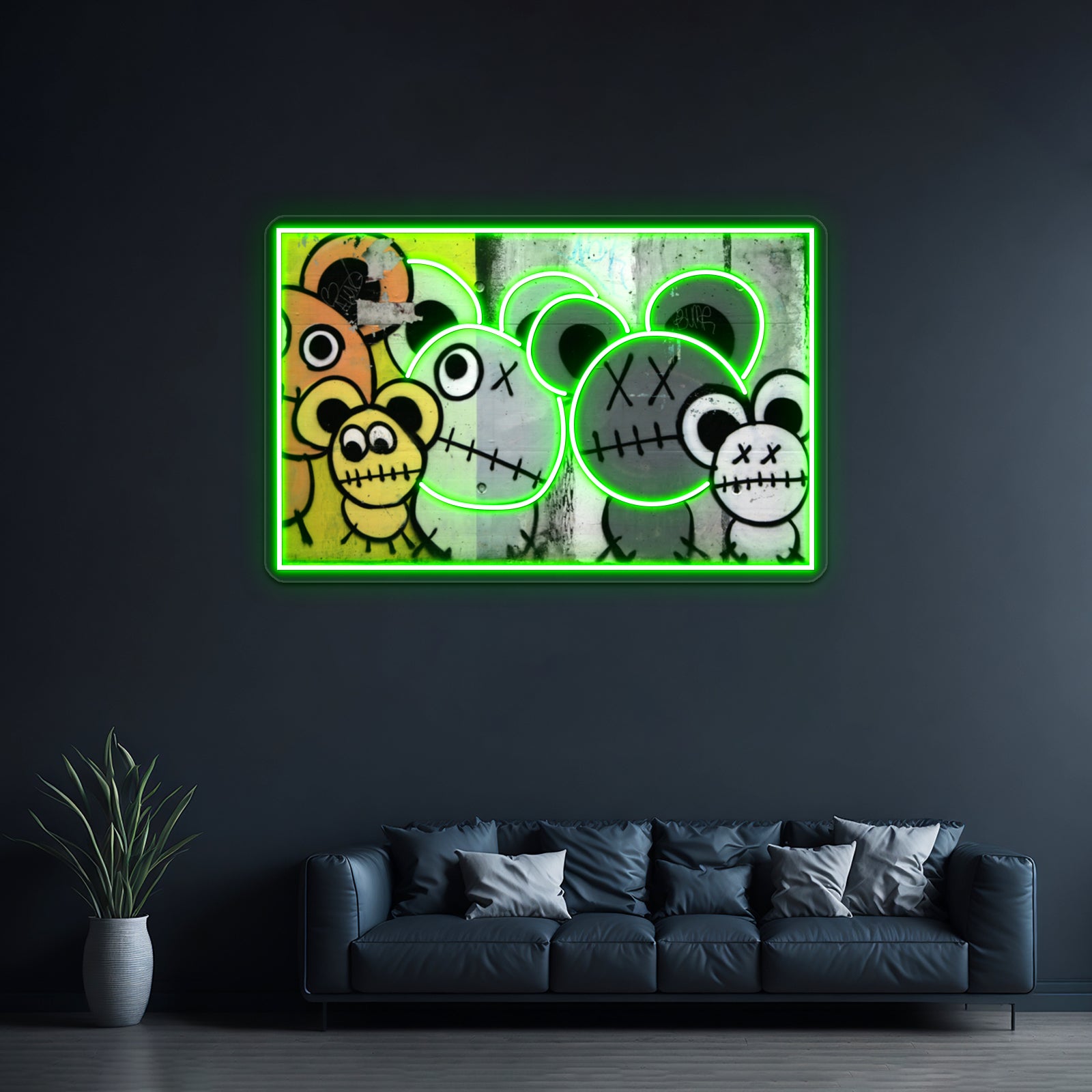 Swiss Graffiti Wall Artwork Neon Signs | Shineneon