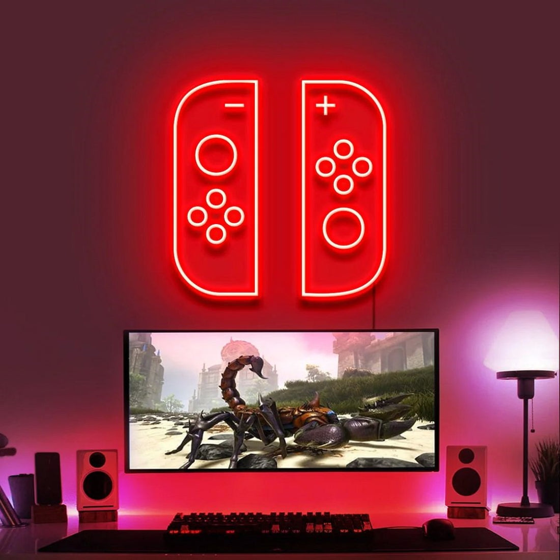 Switch Joy-Con Gaming Controllers Led Sign Business Neon Sign