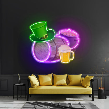 Symbol Saint Patrick Day Led Signs Artwork For Sale - Shineneon