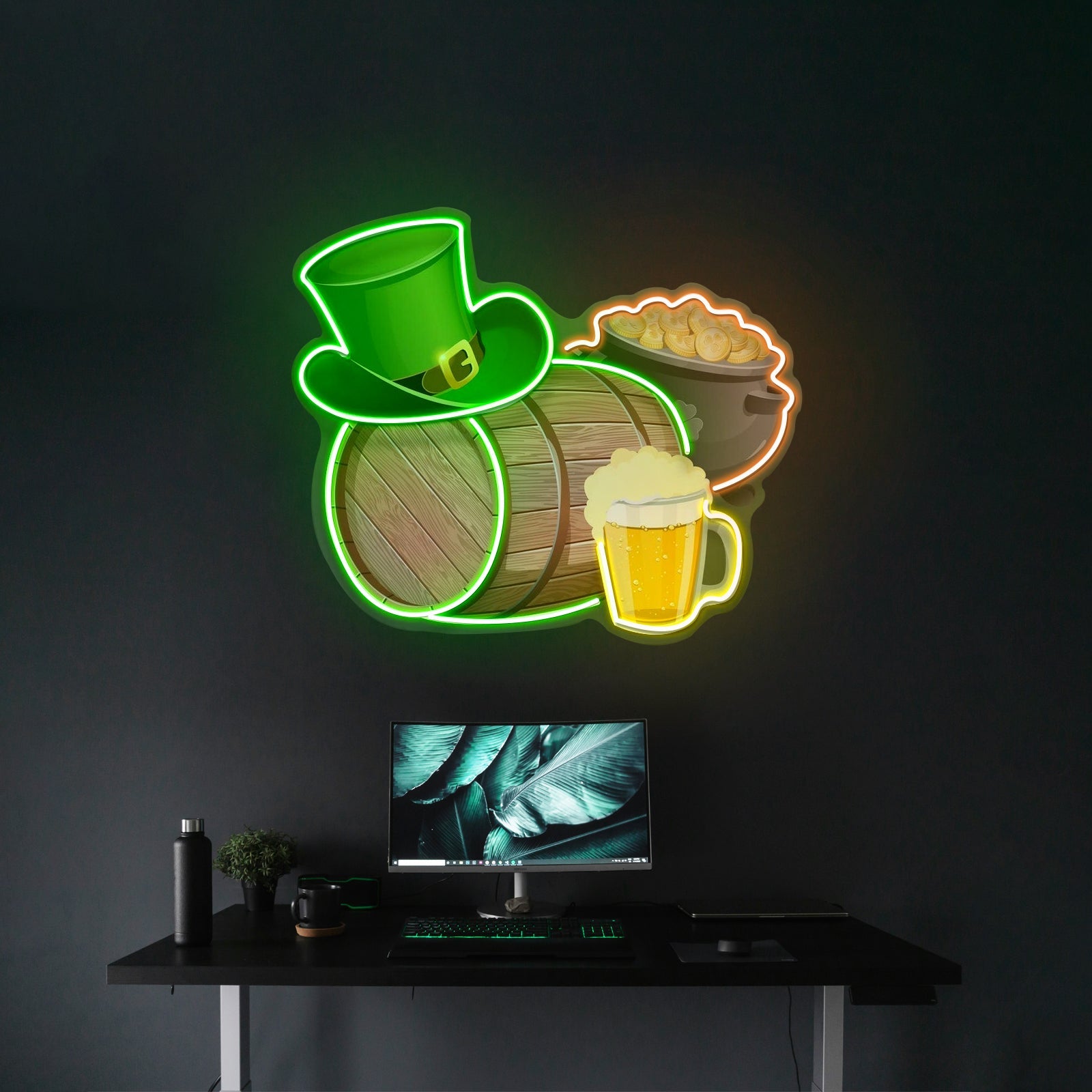 Symbol Saint Patrick Day Led Signs Artwork For Sale - Shineneon