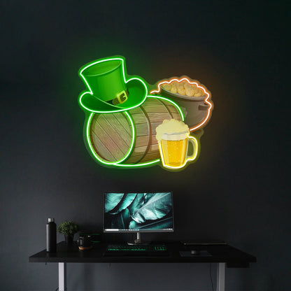 Symbol Saint Patrick Day Led Signs Artwork For Sale - Shineneon