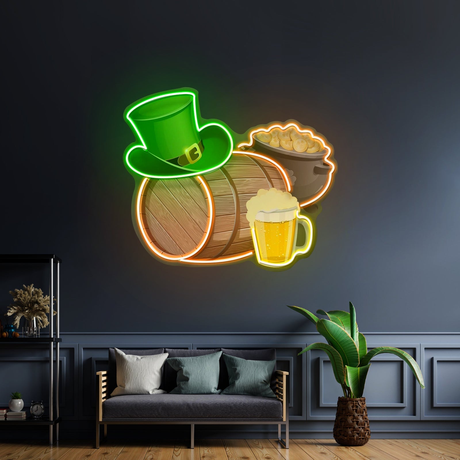 Symbol Saint Patrick Day Led Signs Artwork For Sale - Shineneon