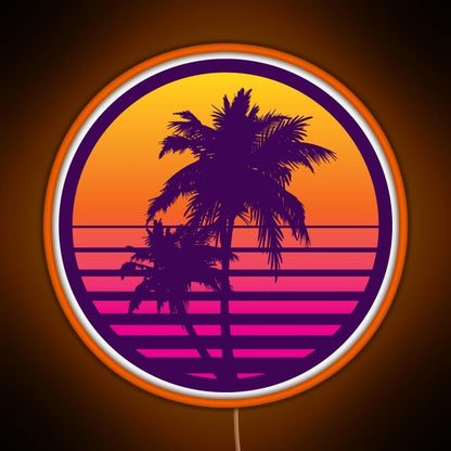 Synthwave Sunset Rgb Led Neon Sign Pop Wall Art - Shineneon