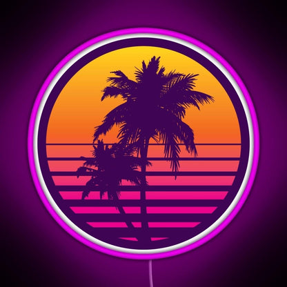 Synthwave Sunset Rgb Led Neon Sign Pop Wall Art - Shineneon