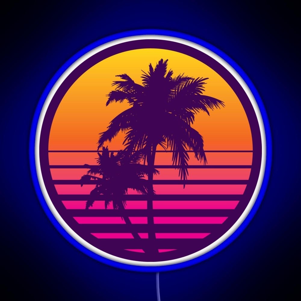 Synthwave Sunset Rgb Led Neon Sign Pop Wall Art - Shineneon