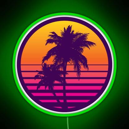 Synthwave Sunset Rgb Led Neon Sign Pop Wall Art - Shineneon