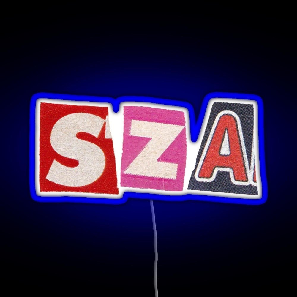 Sza Rgb Led Neon Sign Pop Wall Art - Shineneon