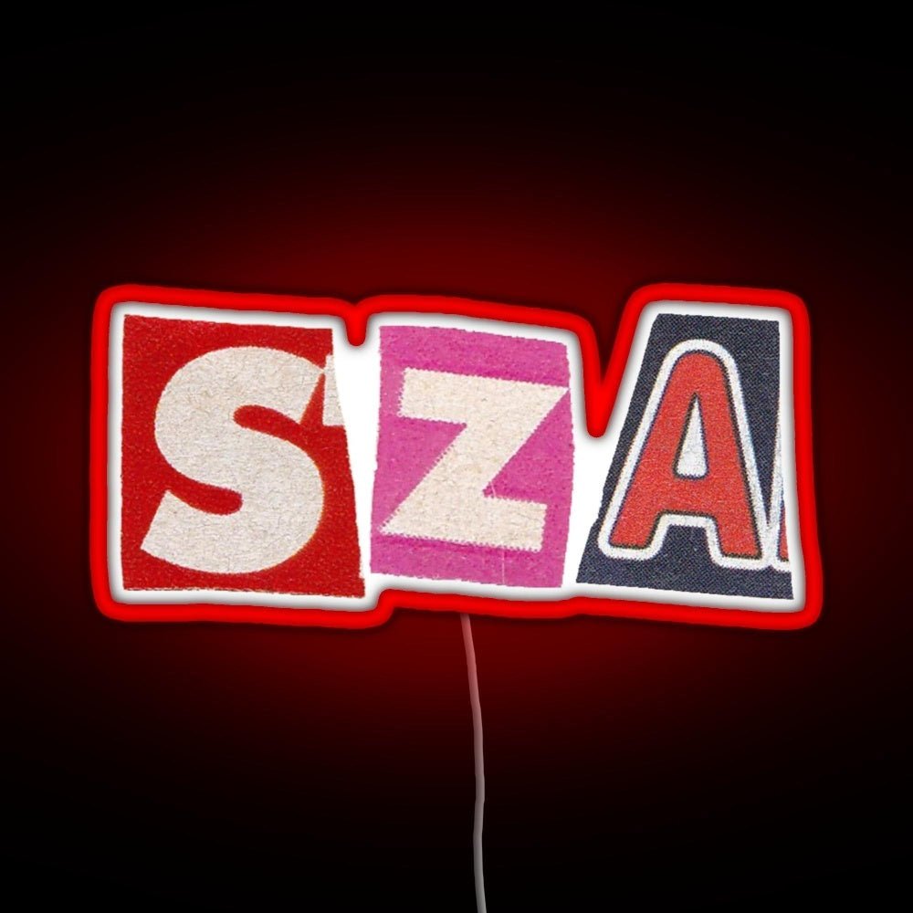 Sza Rgb Led Neon Sign Pop Wall Art - Shineneon