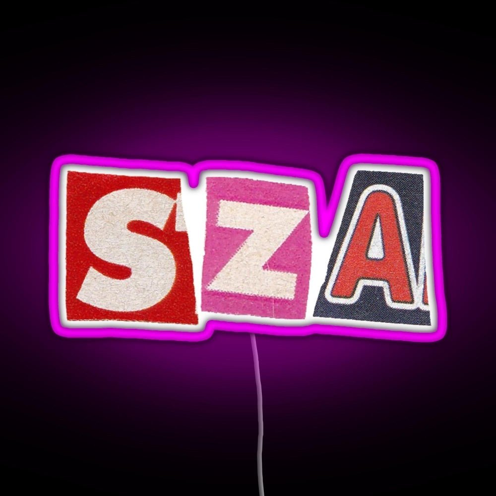 Sza Rgb Led Neon Sign Pop Wall Art - Shineneon