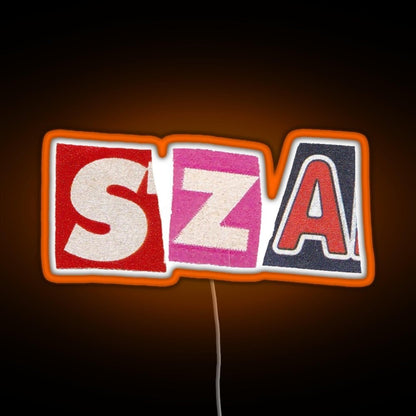 Sza Rgb Led Neon Sign Pop Wall Art - Shineneon