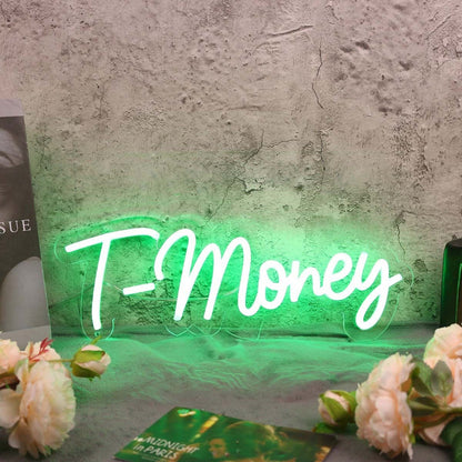 T - Money Green Led Neon Sign - Shineneon