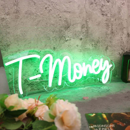 T - Money Green Led Neon Sign - Shineneon