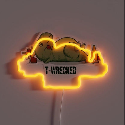 T Wrecked Rgb Led Neon Sign - Shineneon