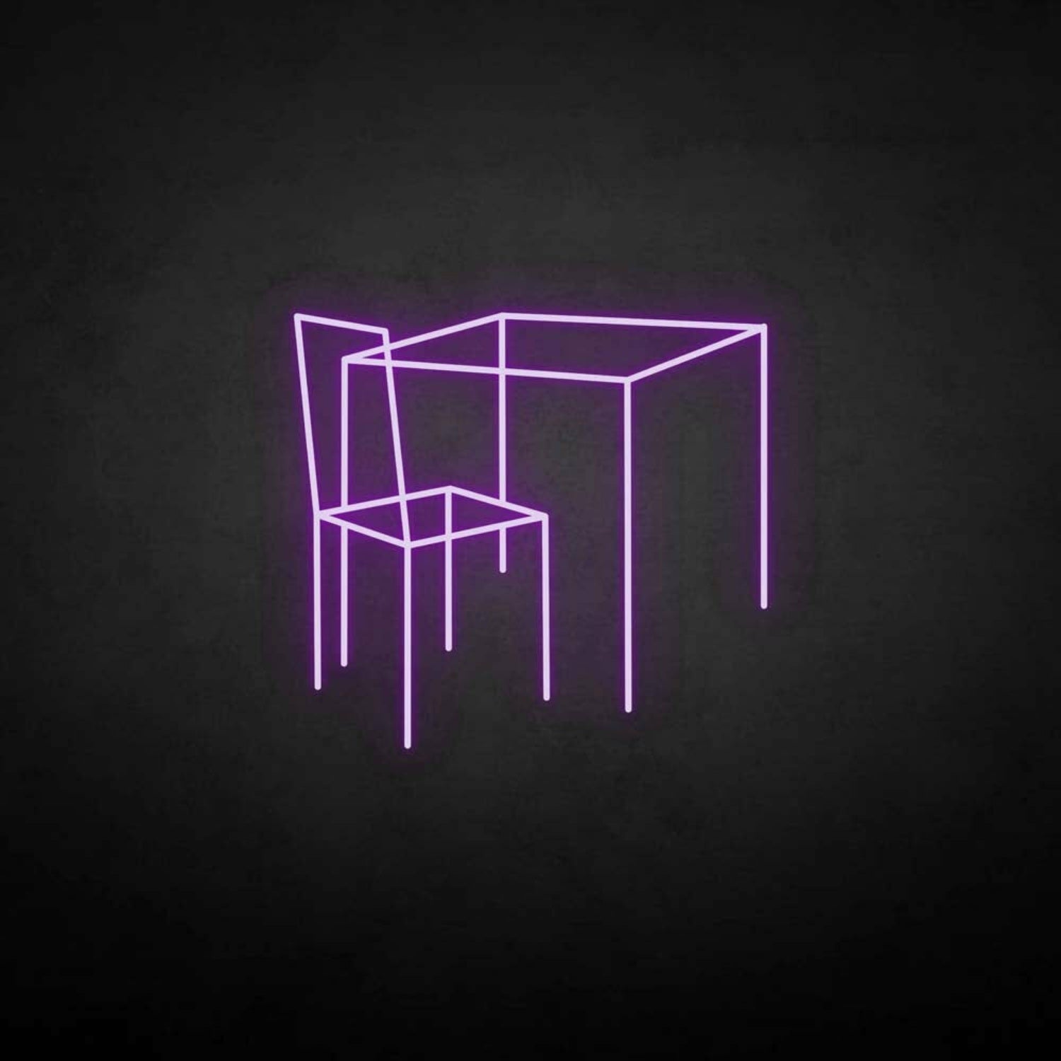 Table And Chairs Led Neon Sign - Shineneon