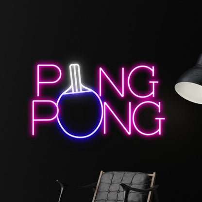 Table Tennis Ping Pong Led Sign Table Tennis Sport Club Decor - Shineneon