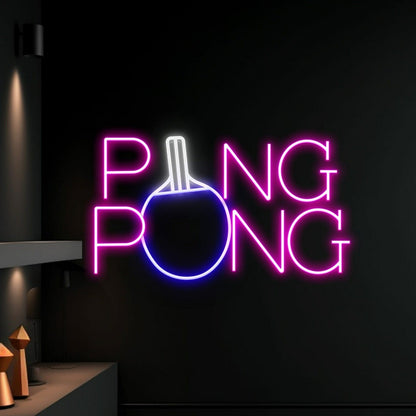 Table Tennis Ping Pong Led Sign Table Tennis Sport Club Decor - Shineneon