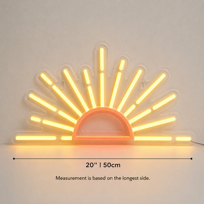 Tabletop Sunburst Neon Sign LED Neon Sign size image