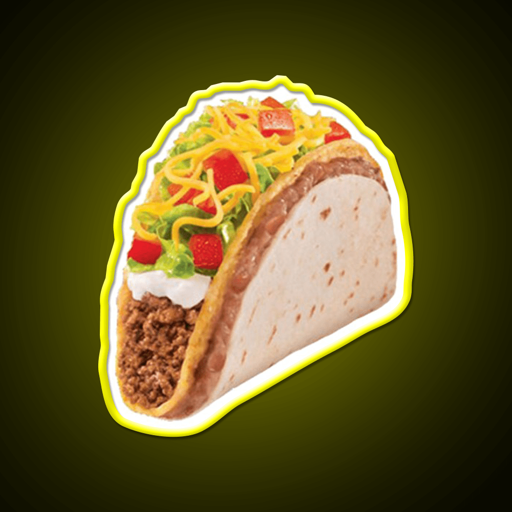 Taco 2 The Sequel Taco Led Neon Sign Mexican Food Sign Rgb Color - Shineneon