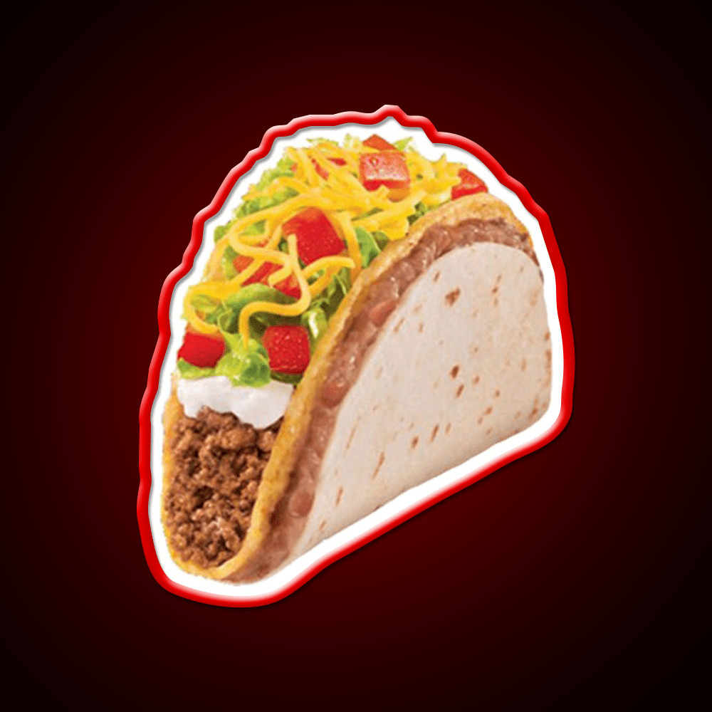 Taco 2 The Sequel Taco Led Neon Sign Mexican Food Sign Rgb Color - Shineneon