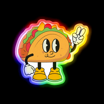 Taco Again Taco Led Neon Sign Mexican Food Sign Rgb Color