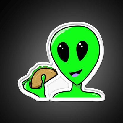 Taco Alien Taco Led Neon Sign Mexican Food Sign Rgb Color - Shineneon