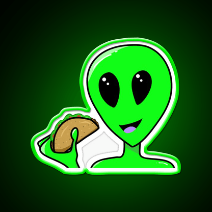 Taco Alien Taco Led Neon Sign Mexican Food Sign Rgb Color - Shineneon