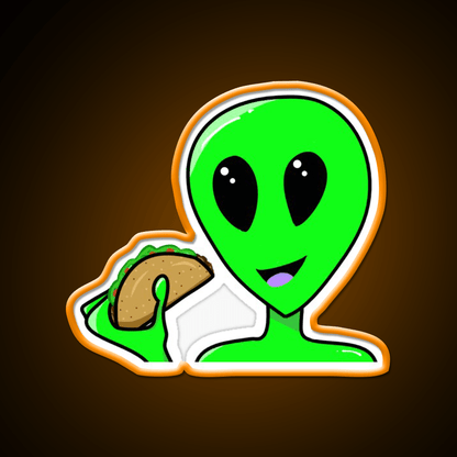 Taco Alien Taco Led Neon Sign Mexican Food Sign Rgb Color - Shineneon
