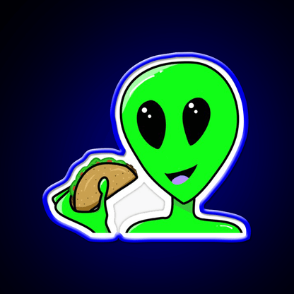 Taco Alien Taco Led Neon Sign Mexican Food Sign Rgb Color - Shineneon